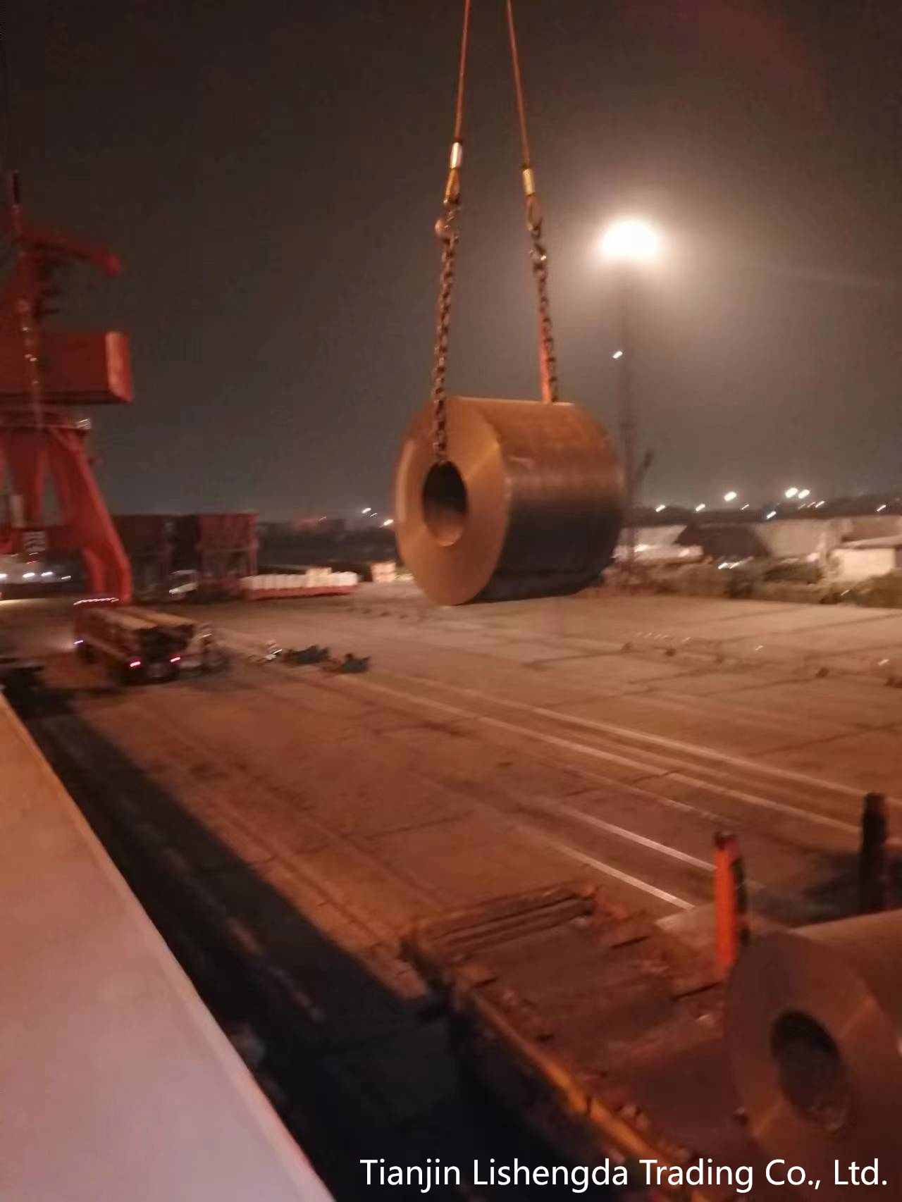 Steel coil port transportation